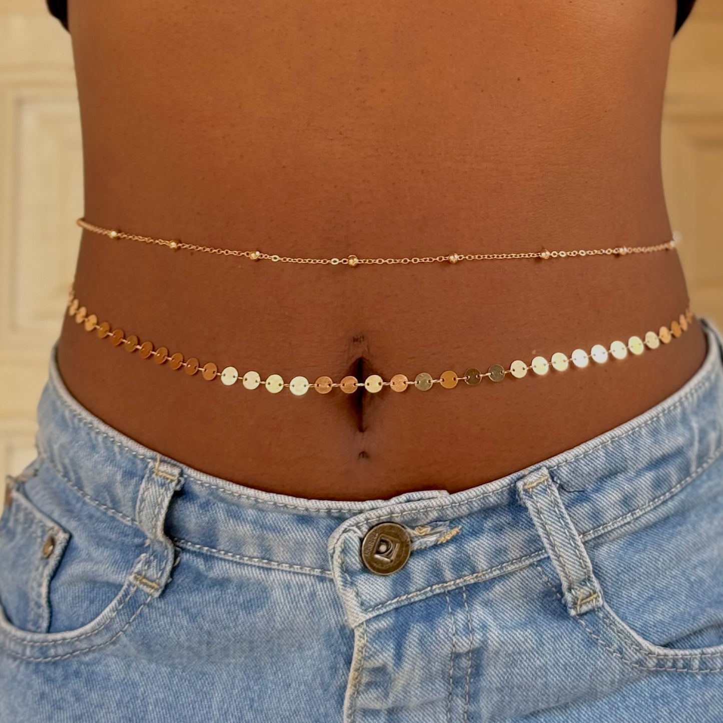 Coin Toss Double Waist Chain