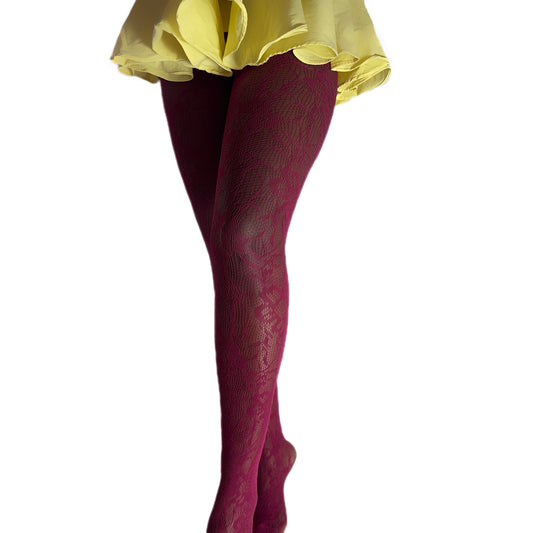 Lauria Stockings Burgundy