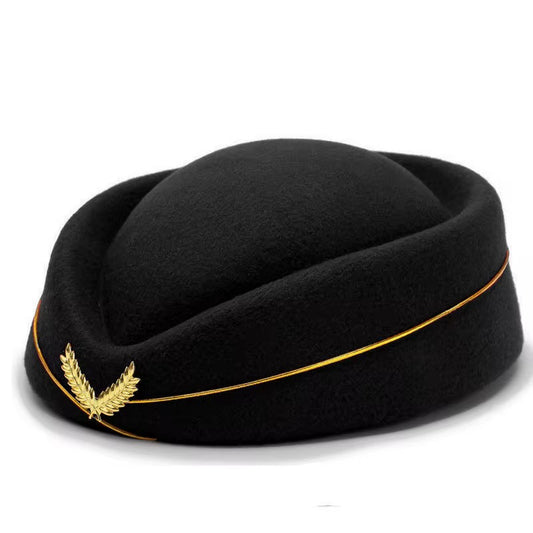 The Stewardess Hat Black