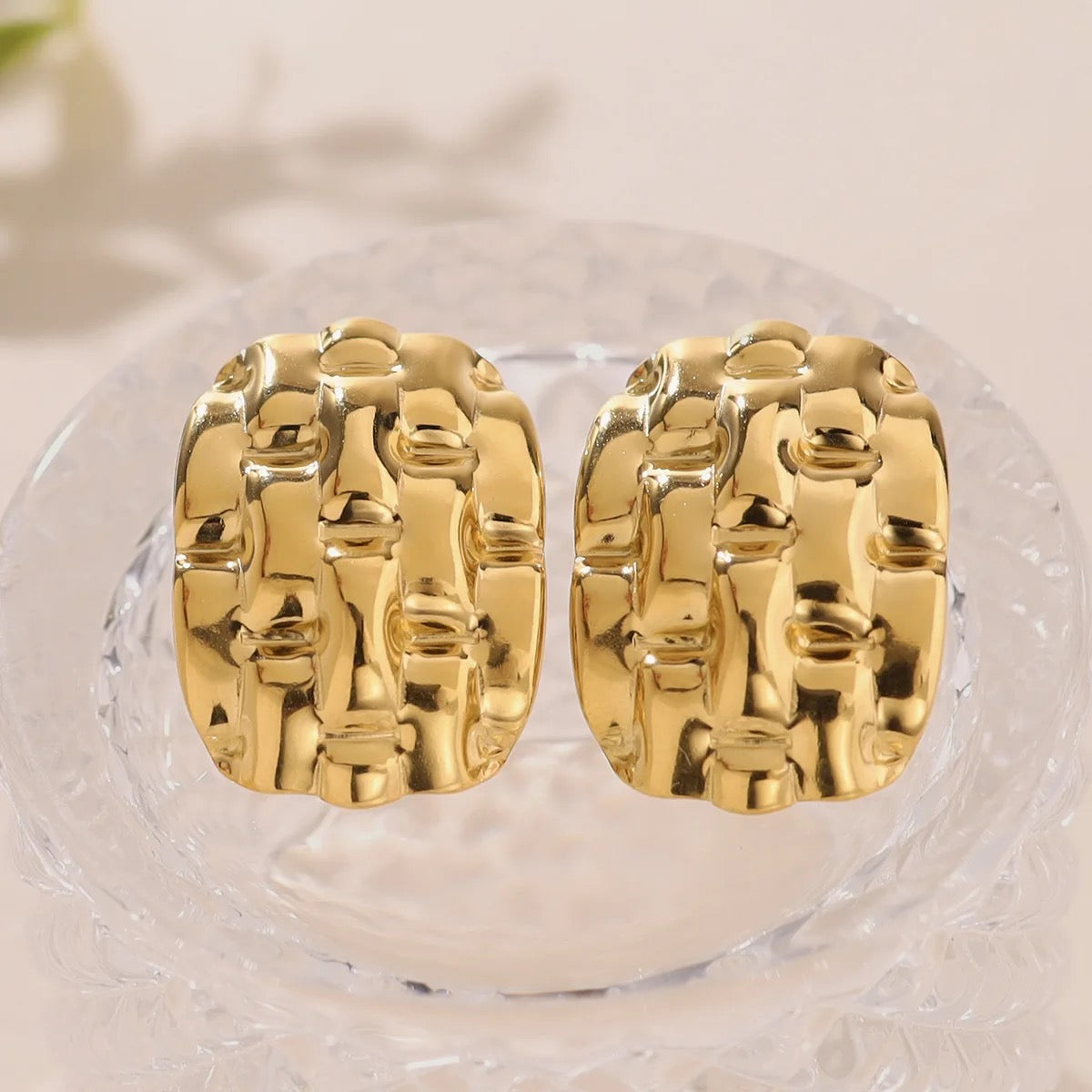 Stacia Gold Earrings - Queenlybypinupqueens Default Title