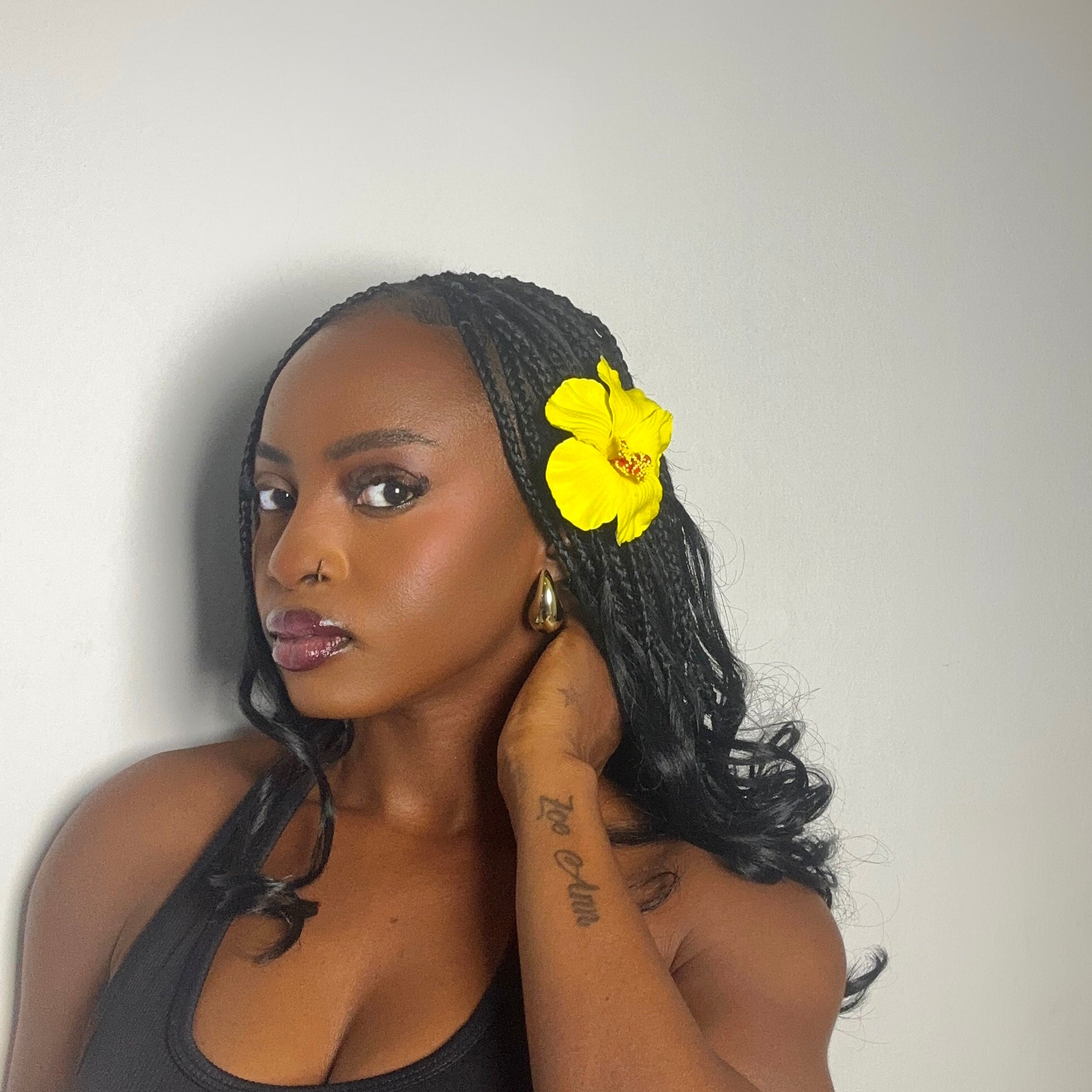 Hibiscus Hair Clip/Corsage - Queenlybypinupqueens Yellow