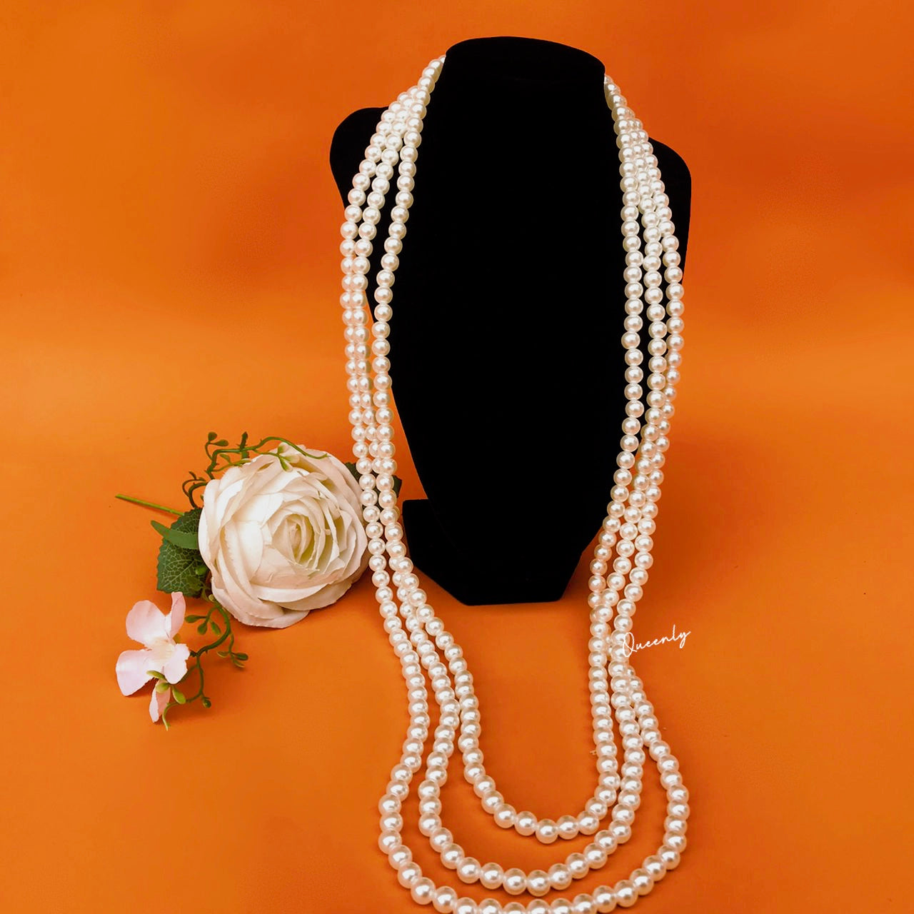 Gia Pearl Necklace Set - Queenlybypinupqueens Default Title