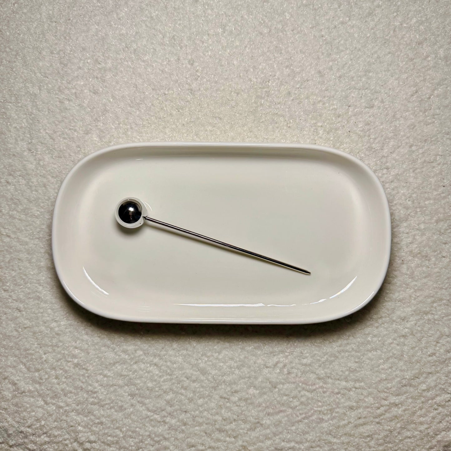 Silver Ball Hairpin