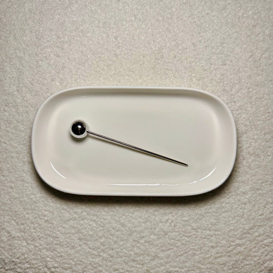 Silver Ball Hairpin