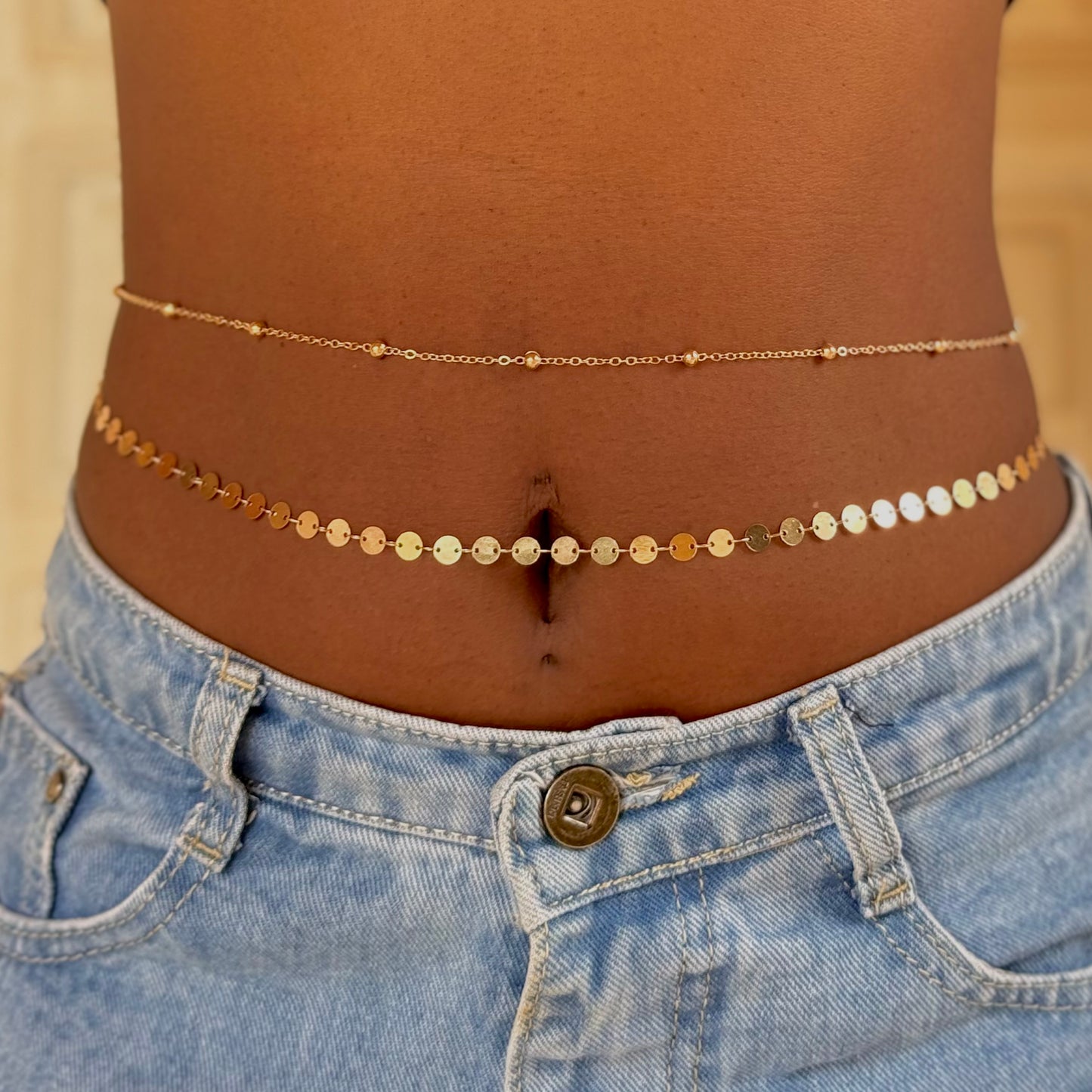 Coin Toss Double Waist Chain