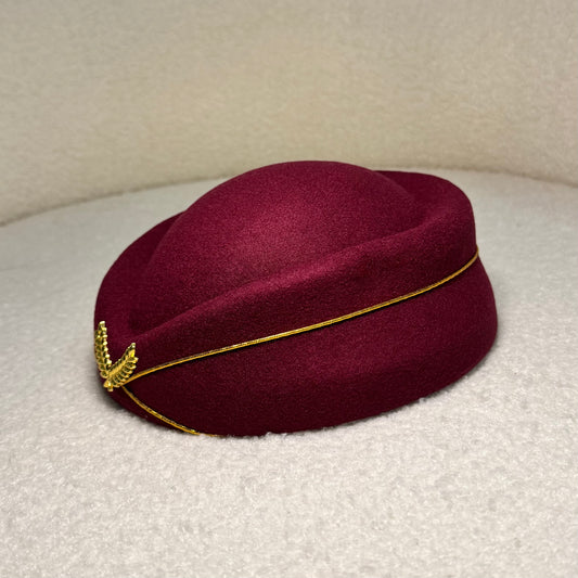 The Stewardess Hat Burgundy