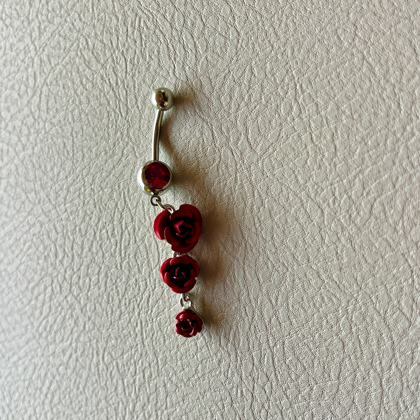 Red Roses Belly Ring