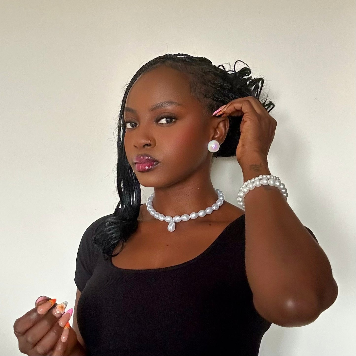 Valerie Pearl Necklace - Queenlybypinupqueens Default Title