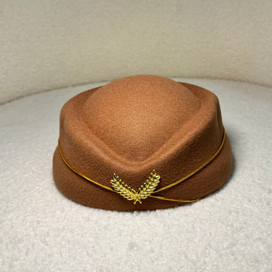 The Stewardess Hat Light Brown