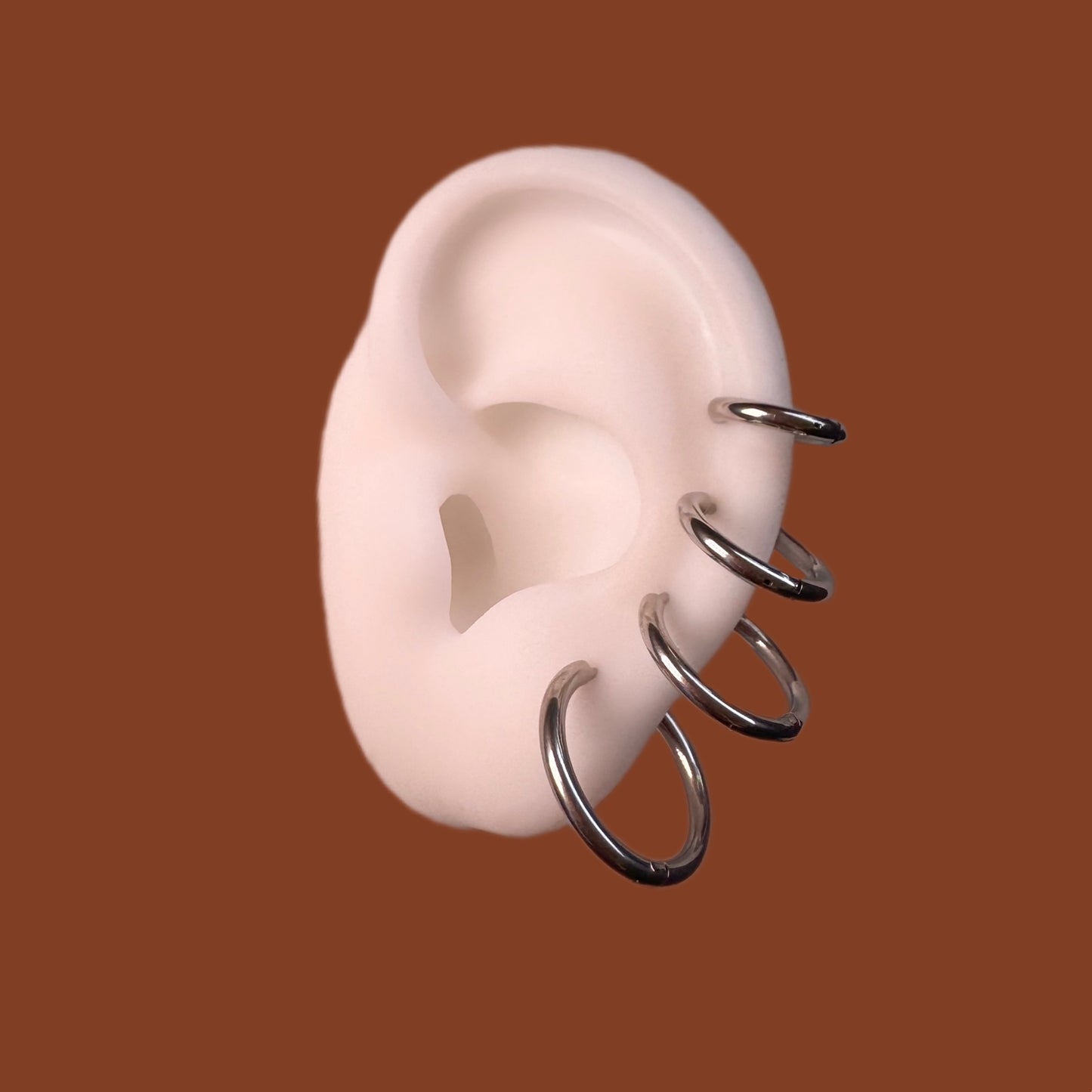 Silver Hoola Hoops
