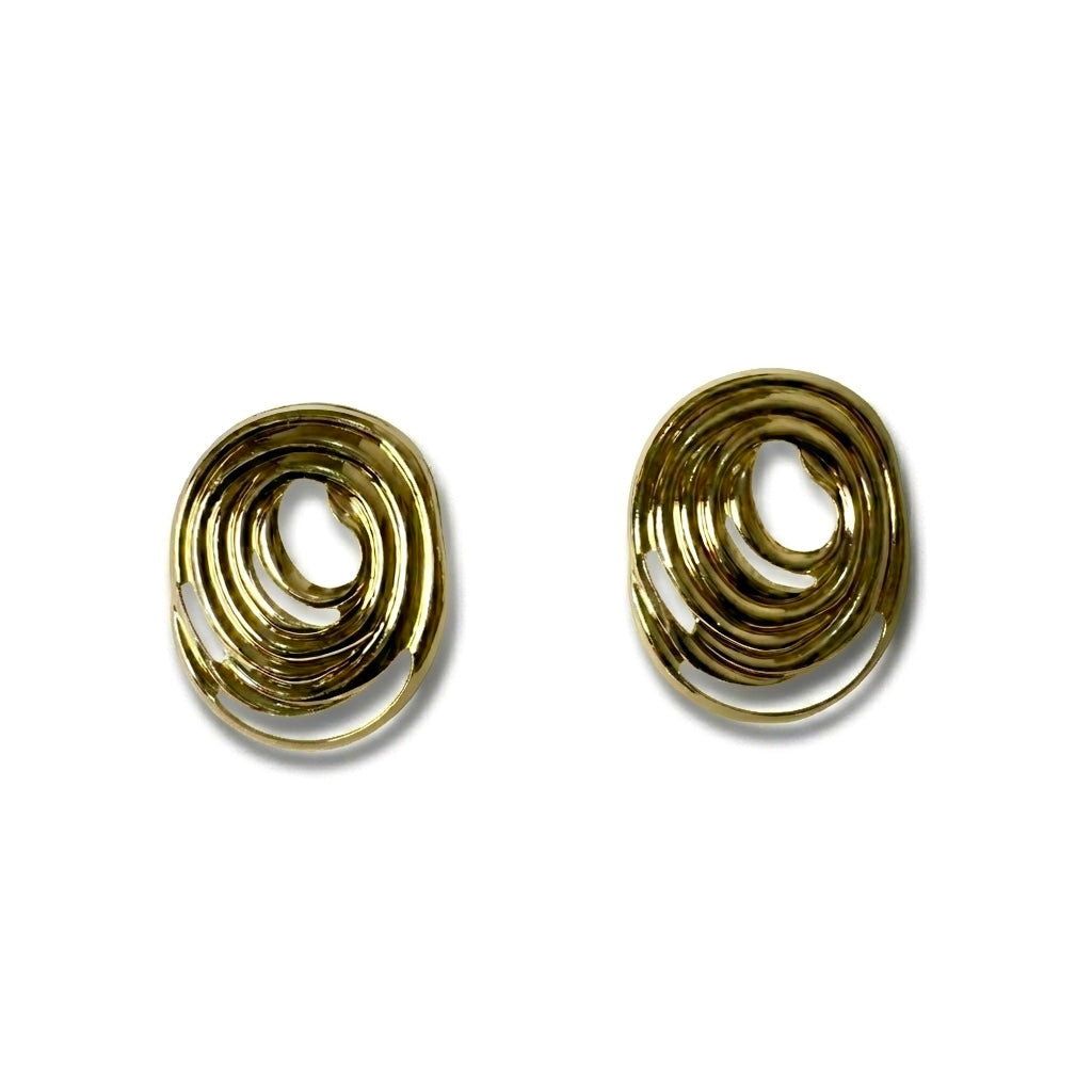 Vortex Earrings Gold