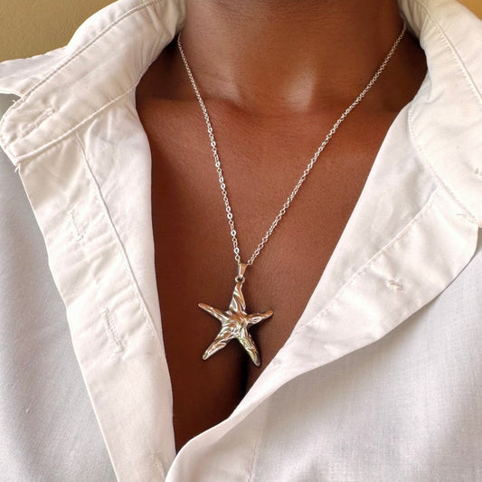 Starfish Necklace- Silver