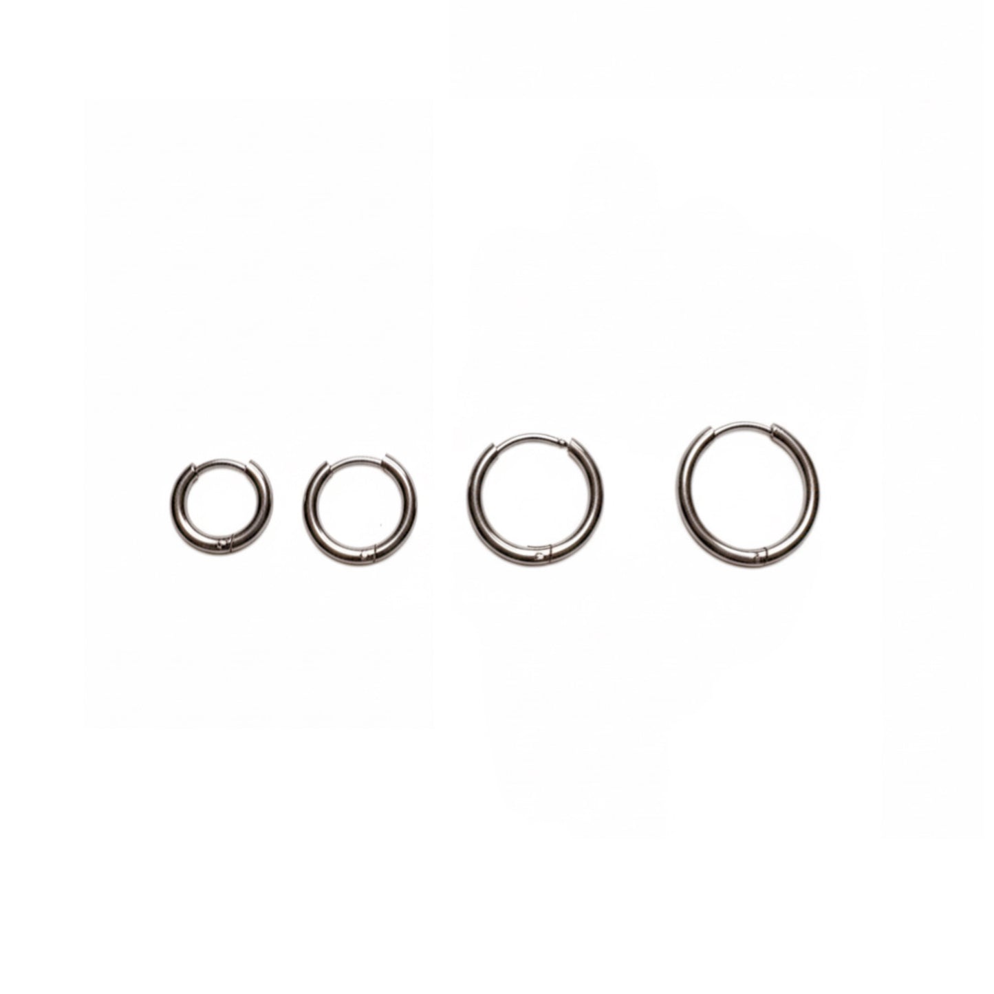 Silver Hoola Hoops