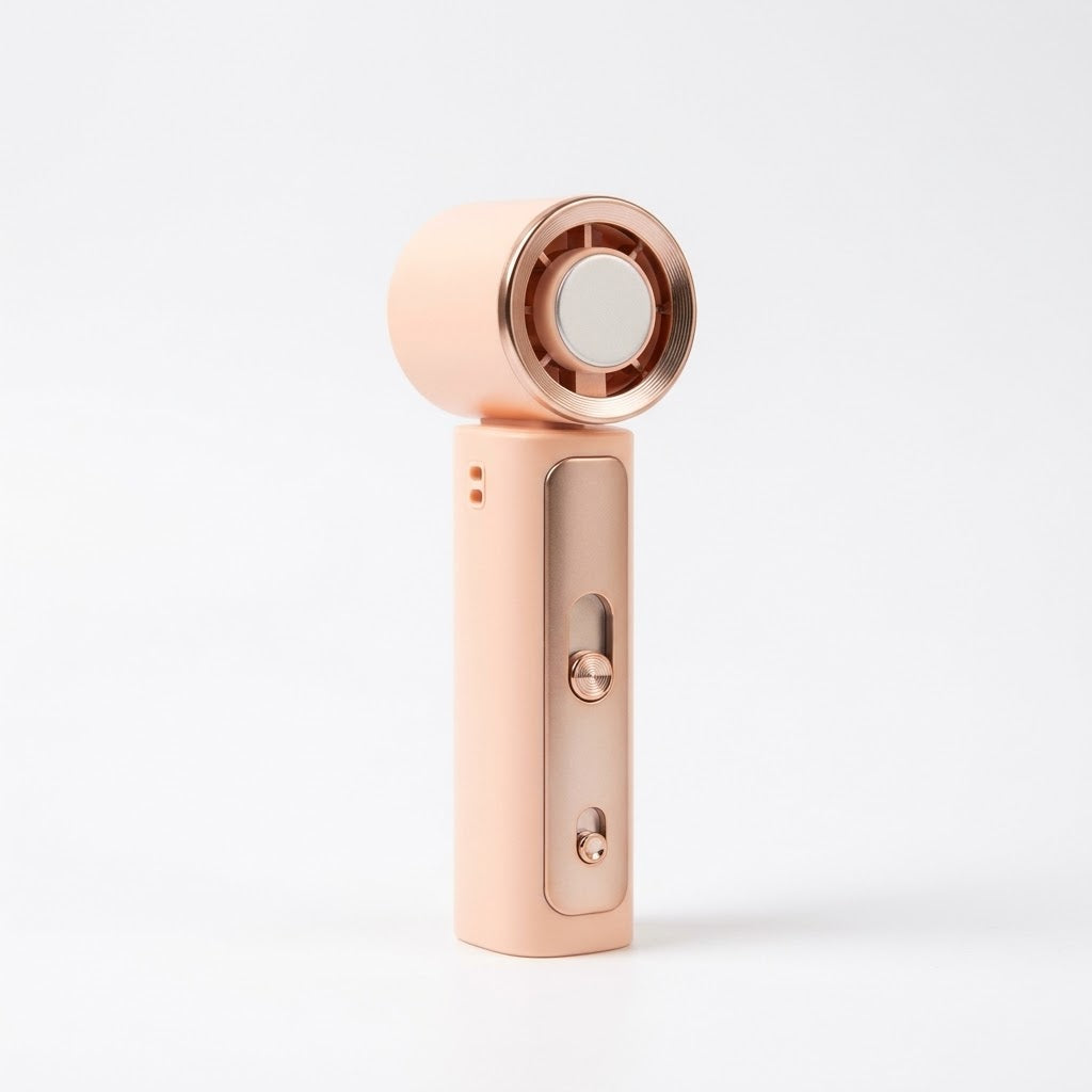 Peach Mini Ice Hand Fan
