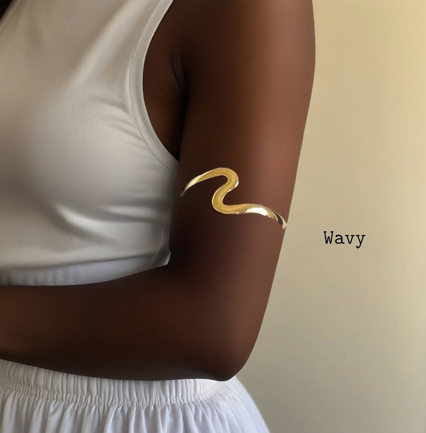 Wavy Arm Cuff