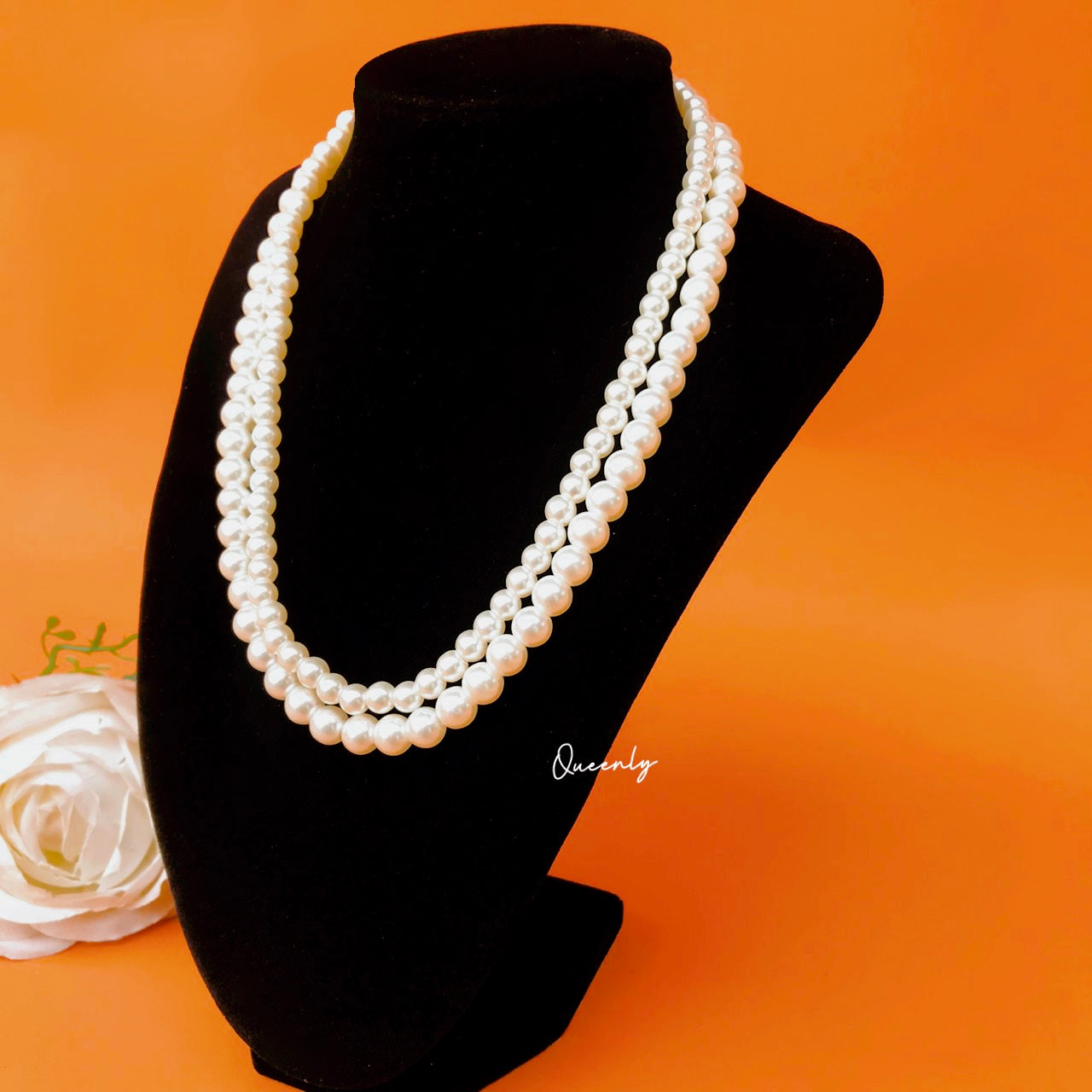 Astrid Double Layered Pearl Necklace - Queenlybypinupqueens Default Title