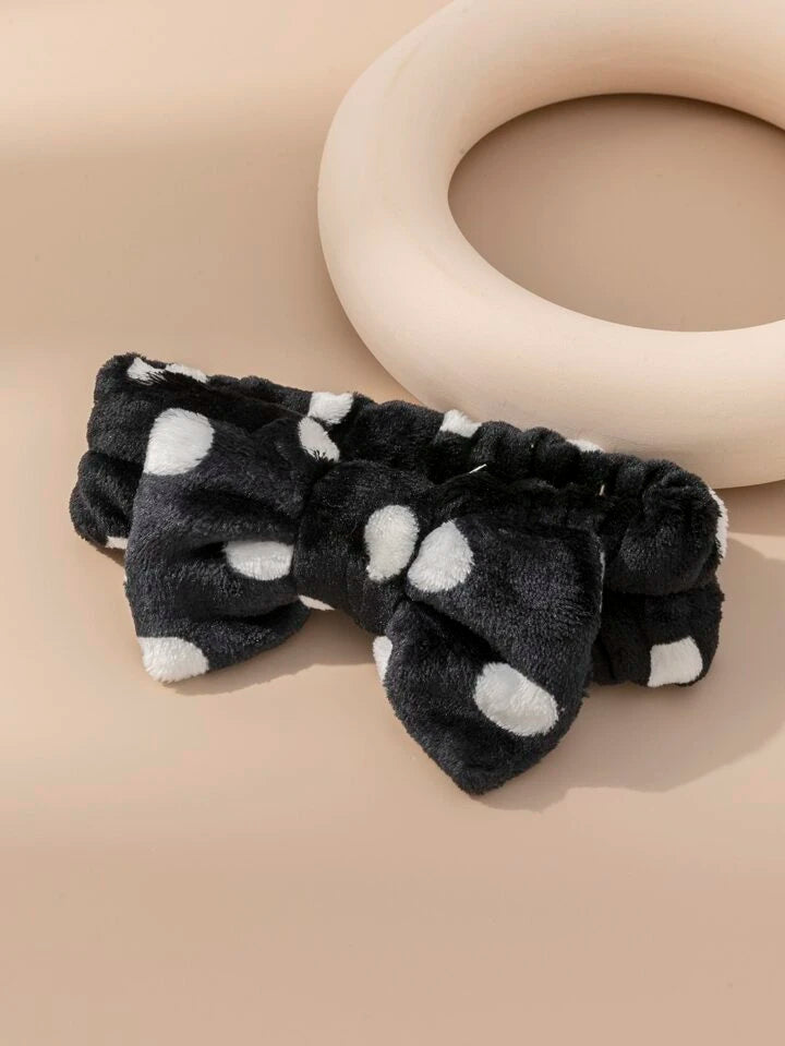 Polka Dots Glam Headbands - Queenlybypinupqueens Black