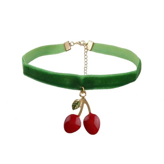 Cherry Choker - Queenlybypinupqueens Default Title